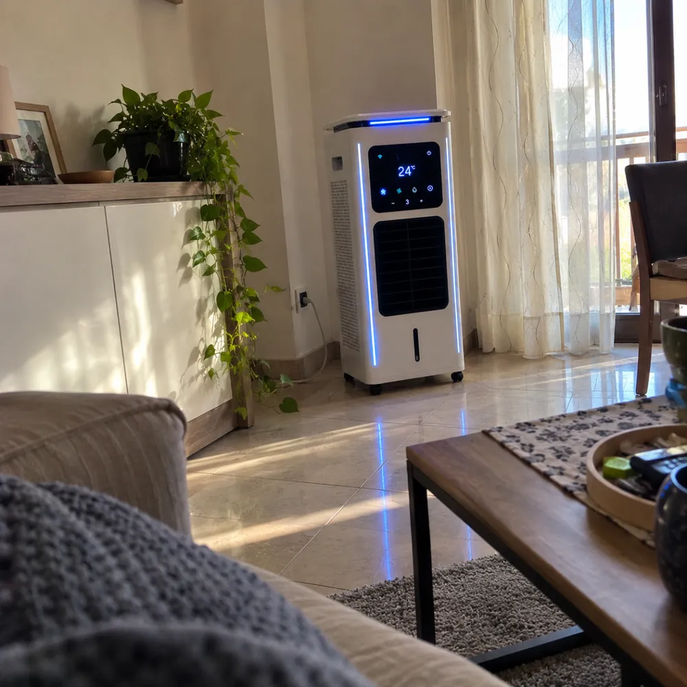 Klimagerät im Wohnzimmer